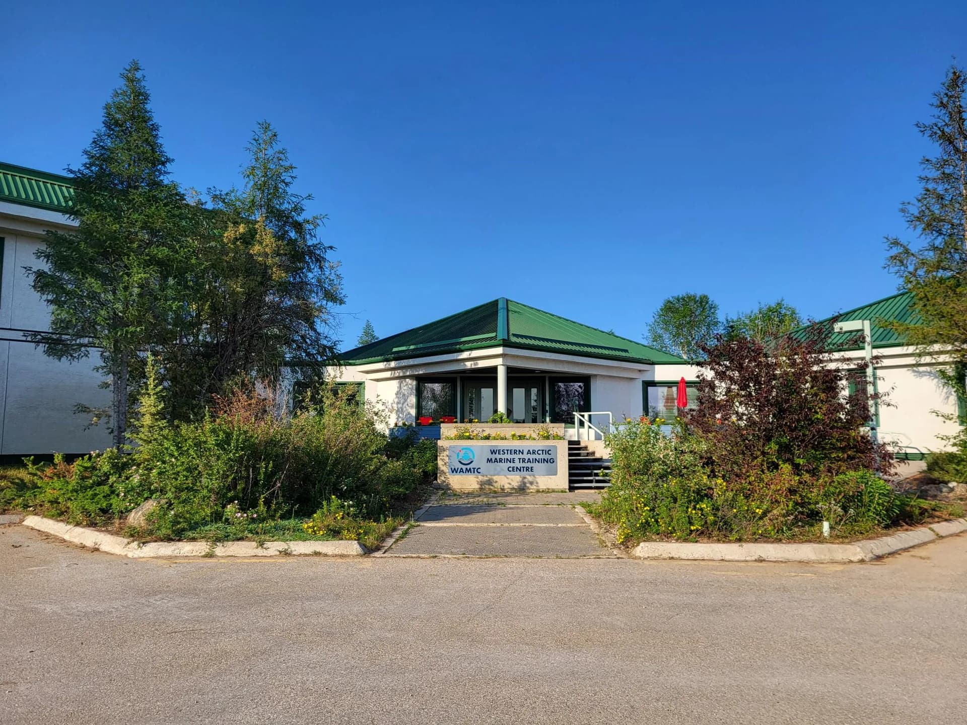 WAMTC training centre exterior in Hay River, Northwest Territories